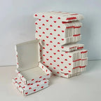 10pcs Heart Print Gift Boxes – Easy Assembly Mailer Packaging Gift Packaging Boxes Richie's 10pcs 5x5x5cm