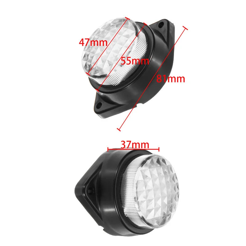 24V LED Truck Side Marker Clearance Light – 6 LED Lamp Truck Marker Light Richie's