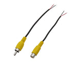 2Pcs RCA Male Female Pigtail Wire Connector – Audio Video DIY RCA Wire Connector Richie's 1 Male 1 Female
