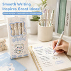4pcs Kawaii Bear Gel Pens – 0.5mm Black Ink Retractable Set Gel Pen Set Richie's