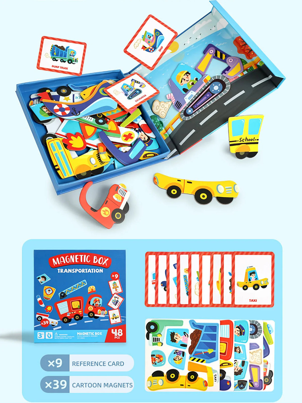 Kids Magnetic Puzzle Book – Crazy Face Dress-Up Learning Game Magnetic Puzzle Game Richie's