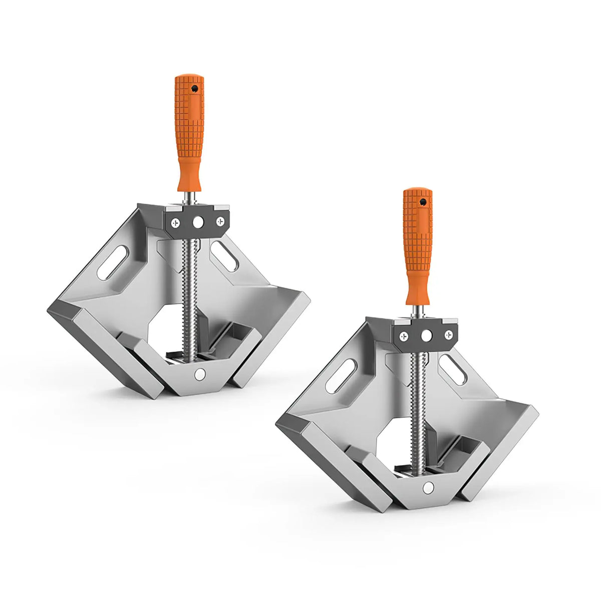 90° Corner Clamp 2pcs – Aluminum Alloy Swing Jaw Woodworking Woodworking Corner Clamp Richie's Orange
