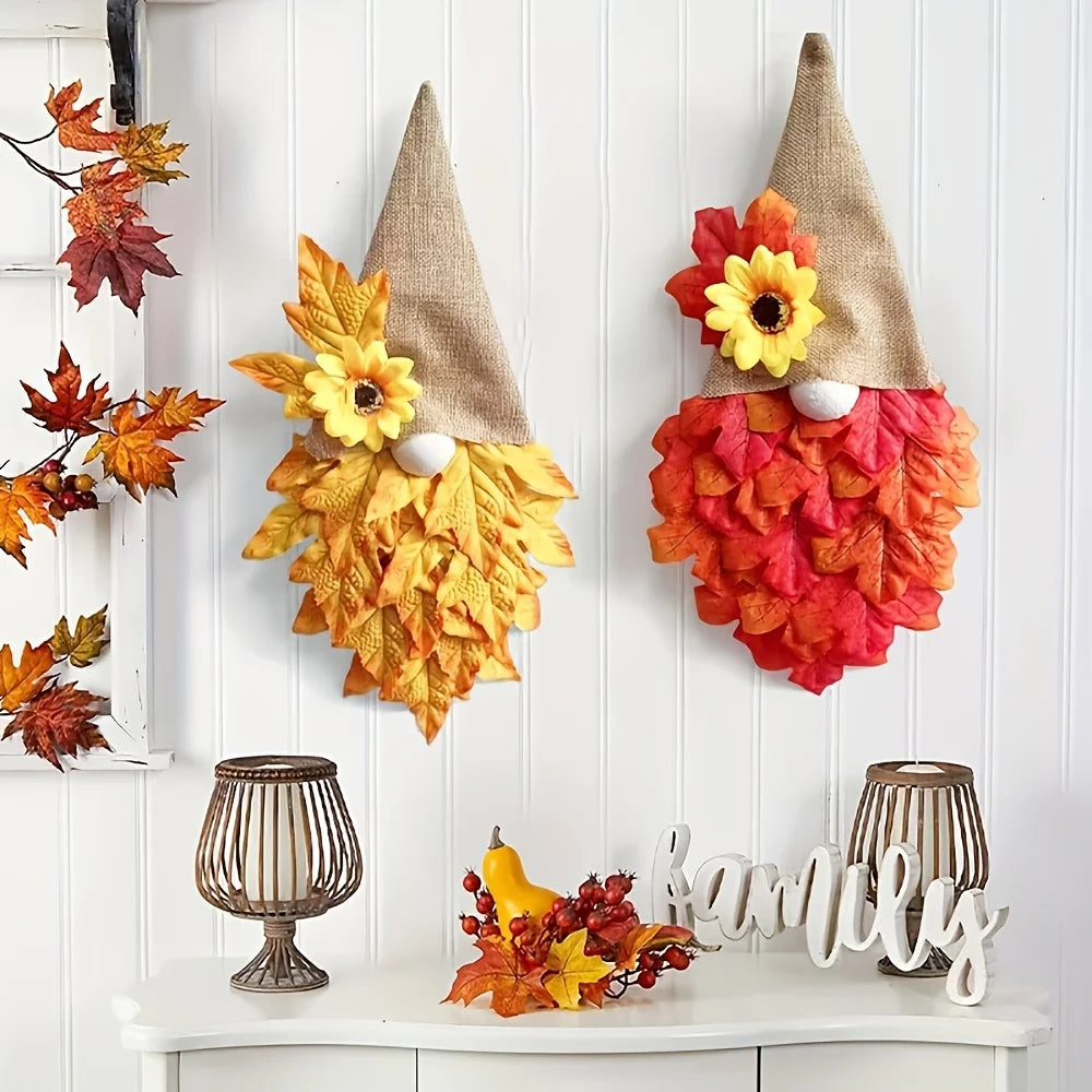 Autumn Thanksgiving Door Hanging Decoration – Fall Leaves Holiday Door Decoration Richie's