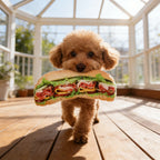 Fabric Bread-Shaped Dog Chew Toy for Small Breeds | Richie's Dog Chew Toy Richie's