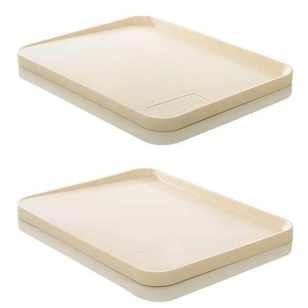 PP Plastic Cutting Board Anti-Slip Raised Edge 14.6×11in | Richie's Plastic Cutting Board Richie's