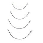 4Pcs Curved Leather Sewing Needles C-Type Shoe Repair Set Leather Sewing Needles Richie's sliver