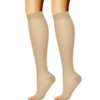 Toeless Compression Socks S–XXL Unisex Support Hosiery 1 Pair Compression Socks Richie's Skin L-XL