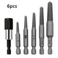 5/6Pc Broken Bolt Extractor Set with Center Drill Bits Screw Extractor Set Richie's 6pcs