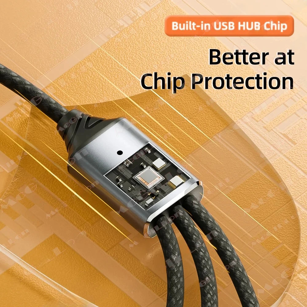3-in-1 USB-A & Type-C OTG Splitter Hub – Fast Charge & Data USB Hub Adapter Richie's