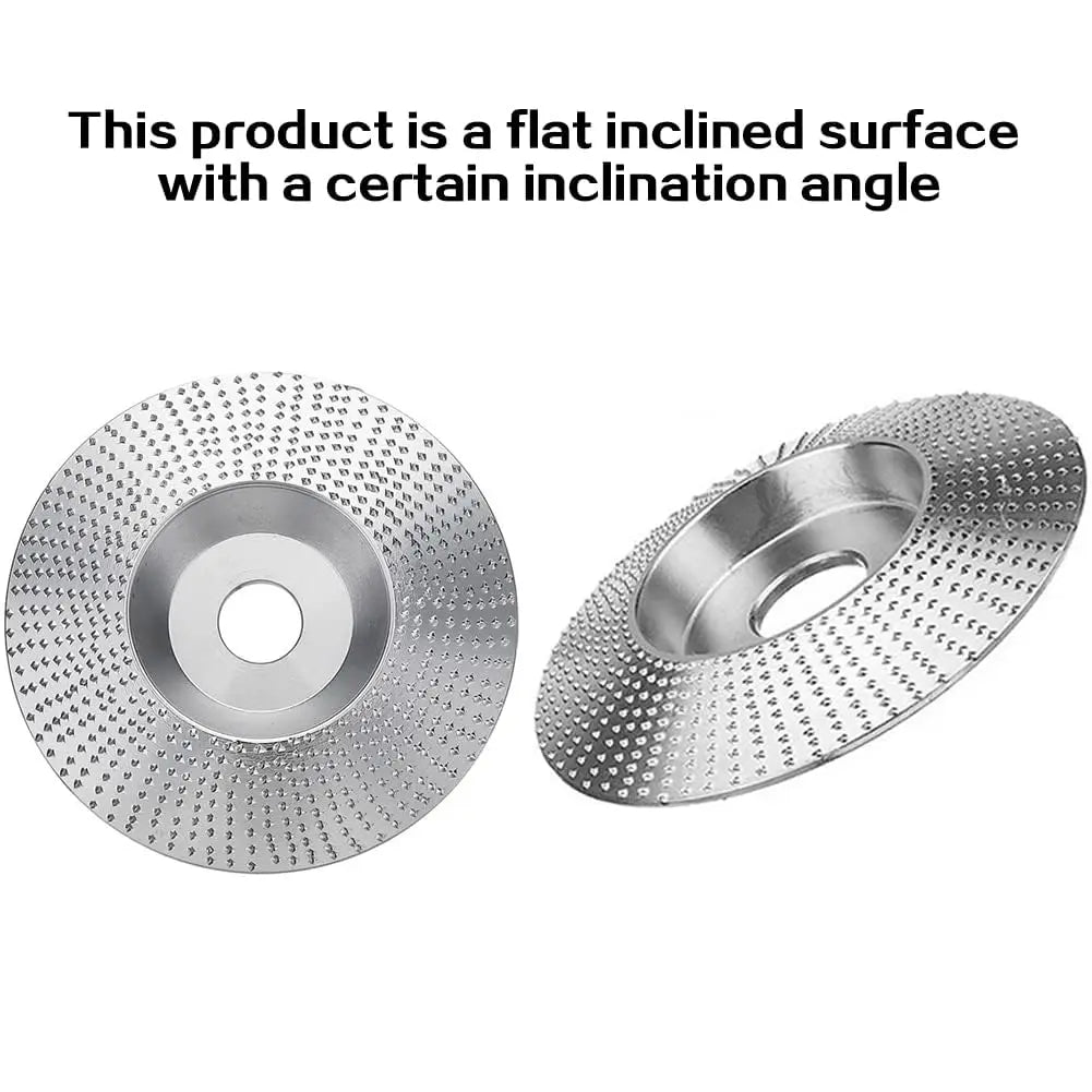 4" Tungsten Carbide Wood Shaping Disc 5/8" Bore Angle Grinder Grinding Shaping Disc Richie's
