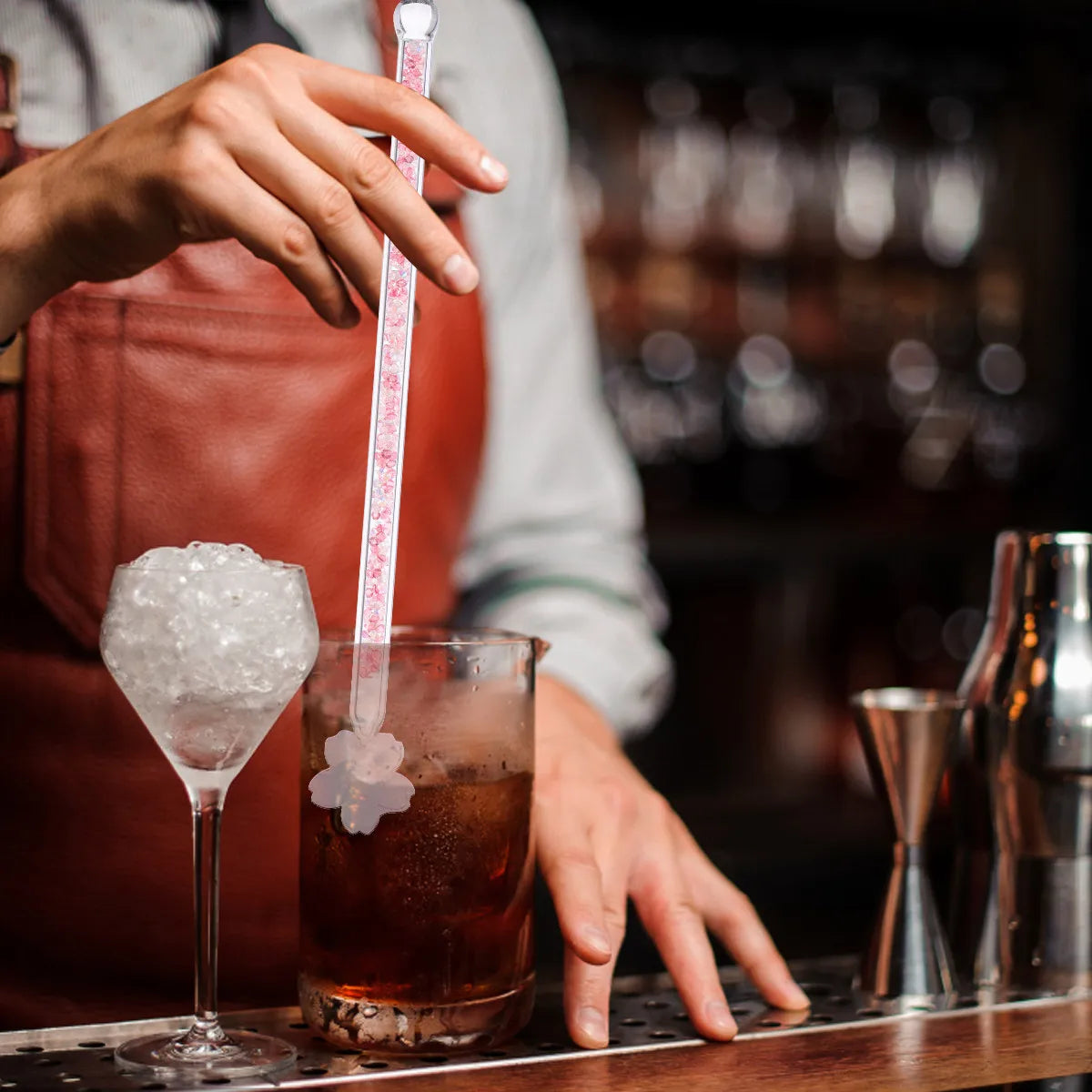Star Borosilicate Glass Stirring Rod – Cocktail Mixing Stick Glass Stirring Rod Richie's Default Title