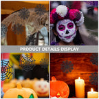 10Pcs Halloween Plastic Spider Web Cobweb Hanging Decorations Halloween Decoration Richie's