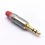 Gold-Plated 3.5mm Stereo Audio Plug DIY Headphone Jack Connector Audio Plug Connector Richie's A1