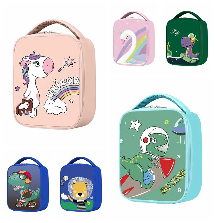 Dinosaur Insulated Lunch Bag Thermal Cooler for Kids & Women Insulated Lunch Bag Richie's