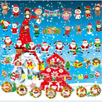 Santa Claus Christmas Bunting Banner | DIY Holiday Party Decor Christmas Party Banner Richie's