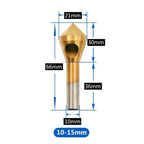 Titanium-Plated HSS Countersink Drill Bit – Deburring & Chamfer Tool Countersink Drill Bit Richie's 10-15mm