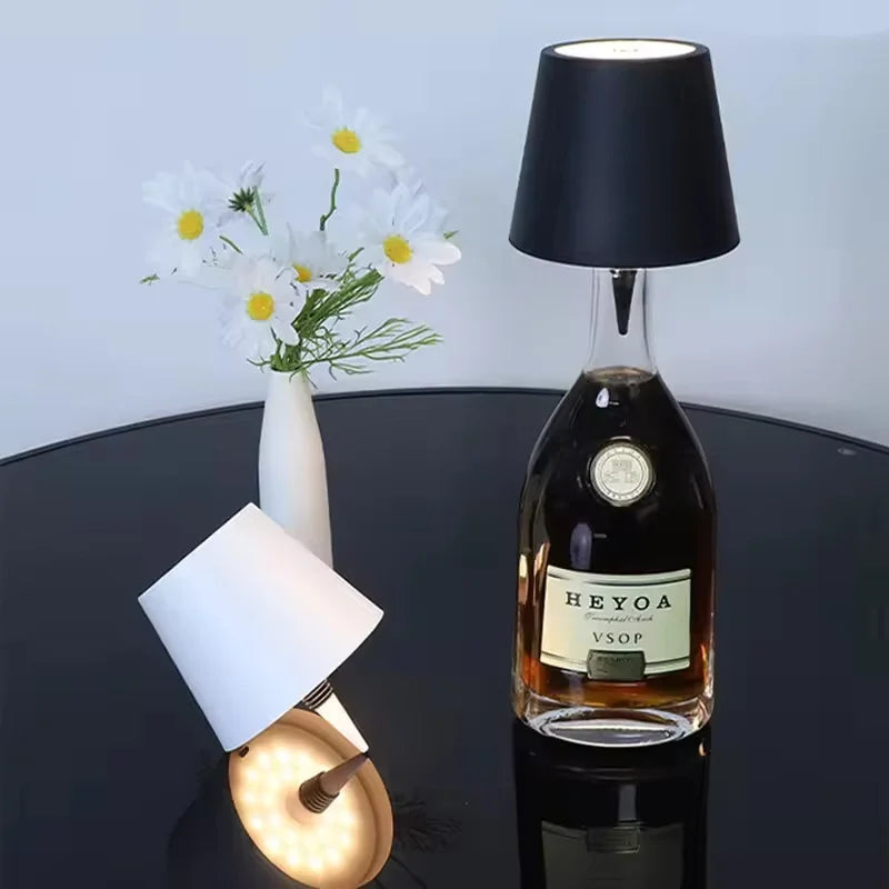 Wireless Wine Bottle LED Lamp – Touch Dimming, Type-C Charge Decorative Table Lamp Richie's