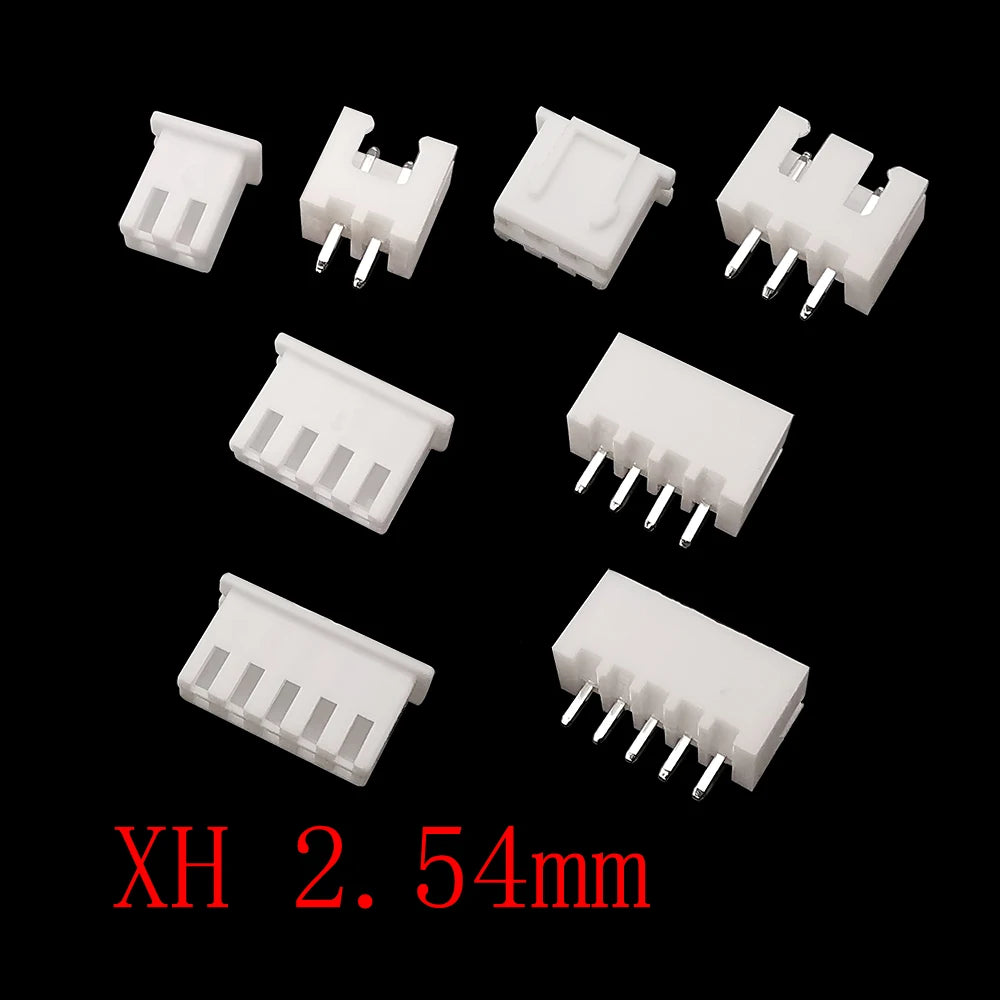 100Pcs JST XH 2.54mm Connector 2/3/4/5 Pin Housing Male Female Wire Connector Kit Richie's