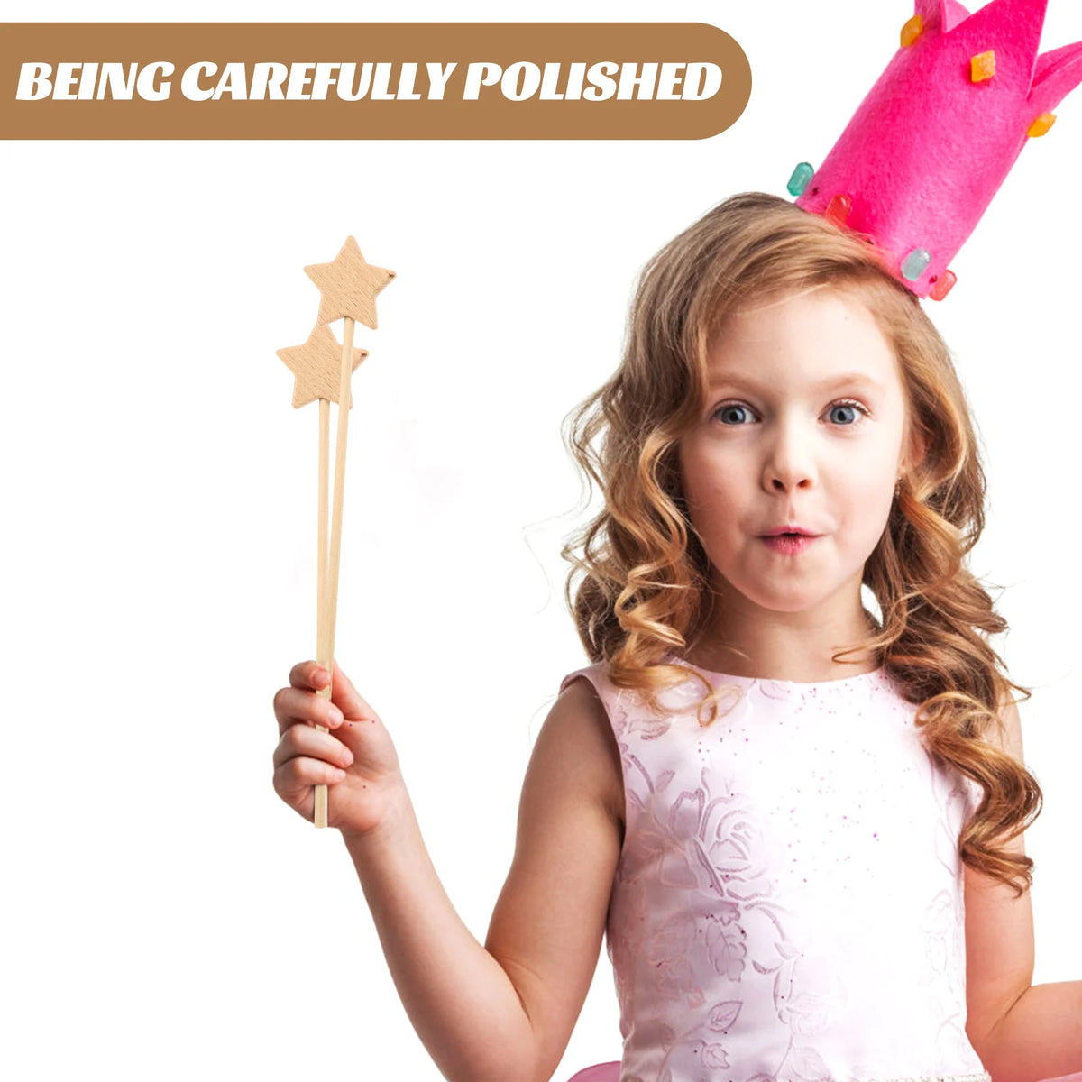 3-Pack Unfinished Wooden Fairy Star Wands – DIY Kids Craft DIY Craft Wand Richie's