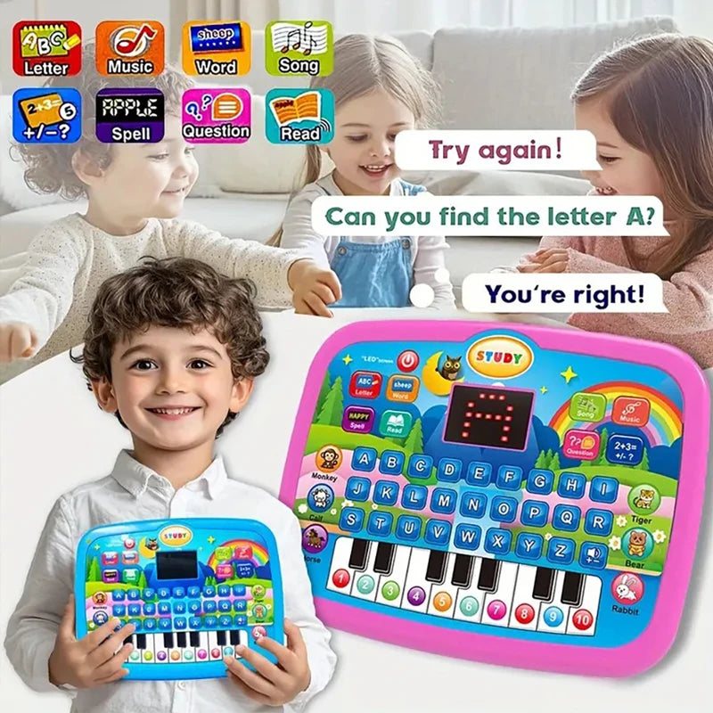Kids Learning Tablet Toy – Early Education Computer with Music Kids Learning Toy Richie's