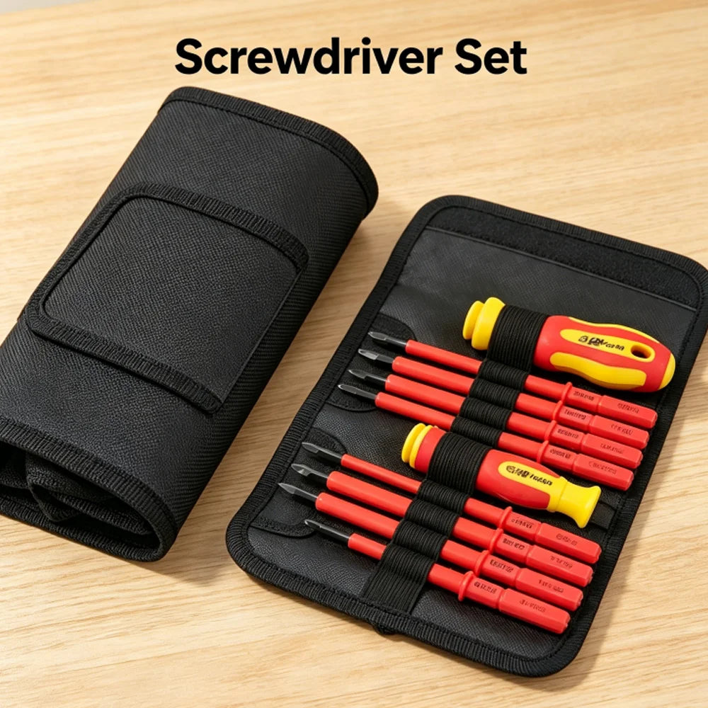 VDE Insulated Screwdriver Set 10Pcs 500V Magnetic Electrician Kit Insulated Screwdriver Set Richie's