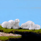 Polar Bear Resin Figurine – Fairy Garden & Micro Landscape Miniature Miniature Figurine Richie's