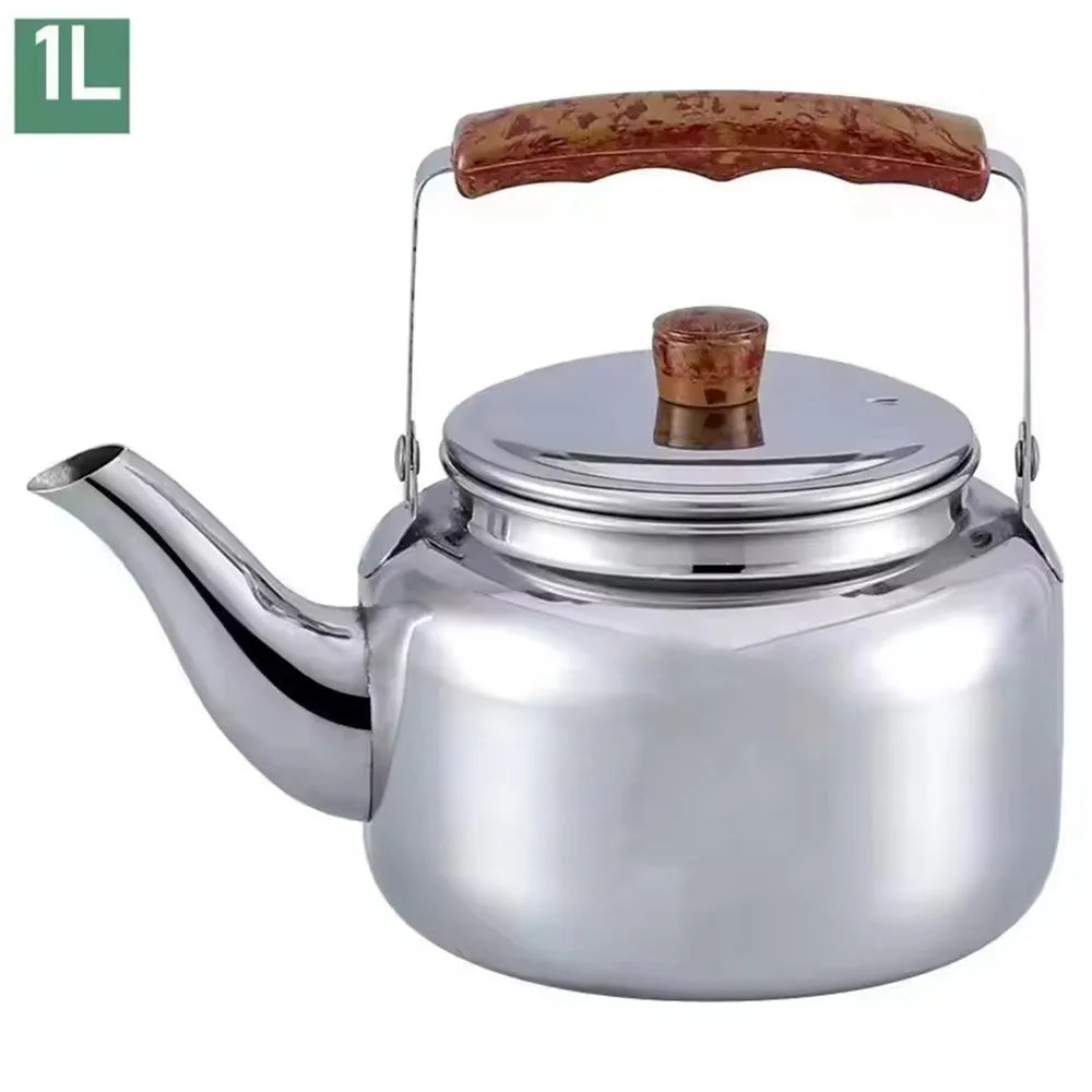 Stainless Steel Whistling Kettle 1L–2L | Home & Camping Stovetop Tea Kettle Richie's 1L