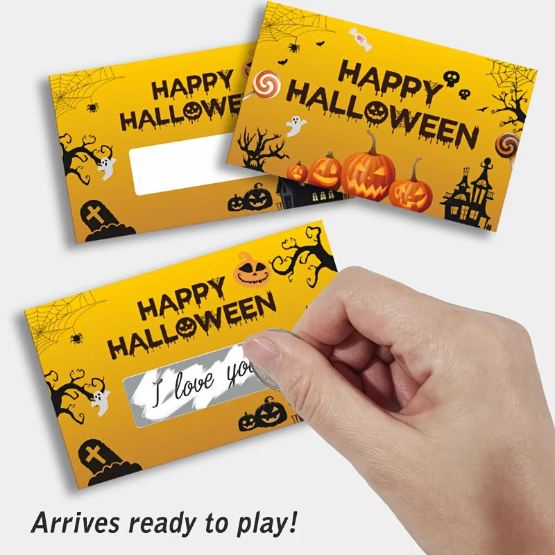 Halloween Scratch Cards Party Lottery Tickets – 30 or 50 Pack Party Scratch Cards Richie's
