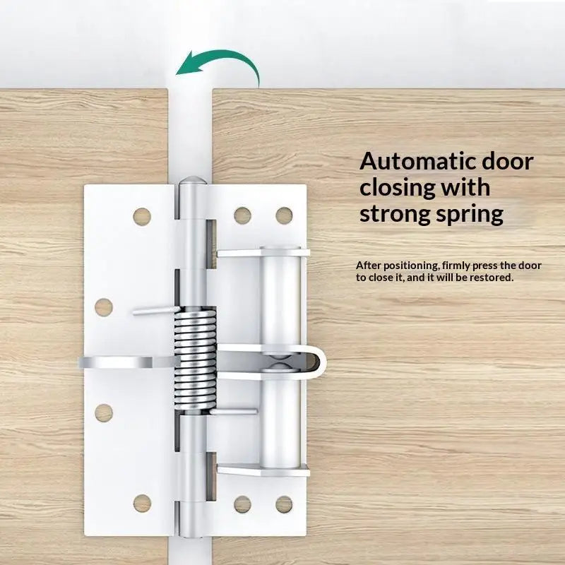 3-in-1 Auto Self-Closing Spring Hinge 90° Door Stopper | HUXUAN Spring Door Hinge Richie's
