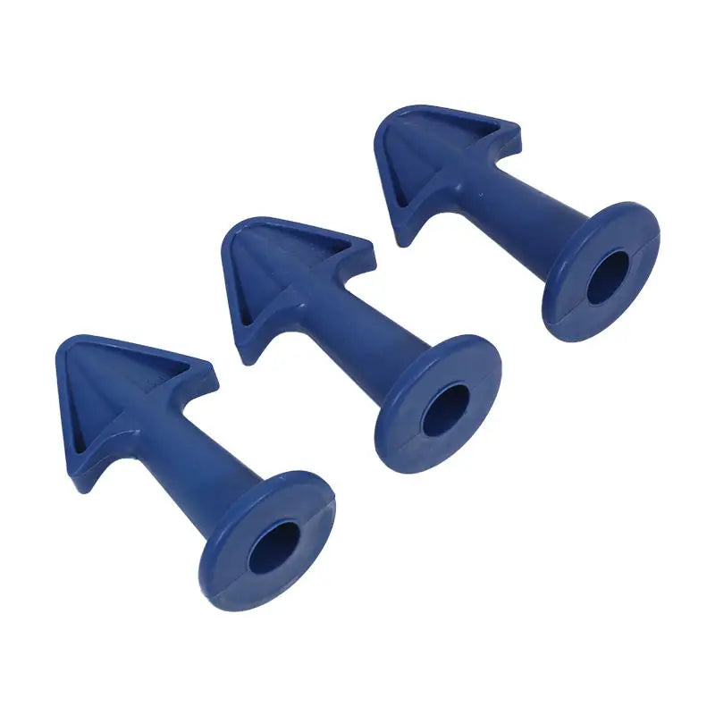 3-Piece Caulking Nozzle & Scraper Tool Kit | 6.5R 10R 13R Caulking Tool Kit Richie's 3Pcs Blue