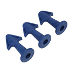 3-Piece Caulking Nozzle & Scraper Tool Kit | 6.5R 10R 13R Caulking Tool Kit Richie's 3Pcs Blue