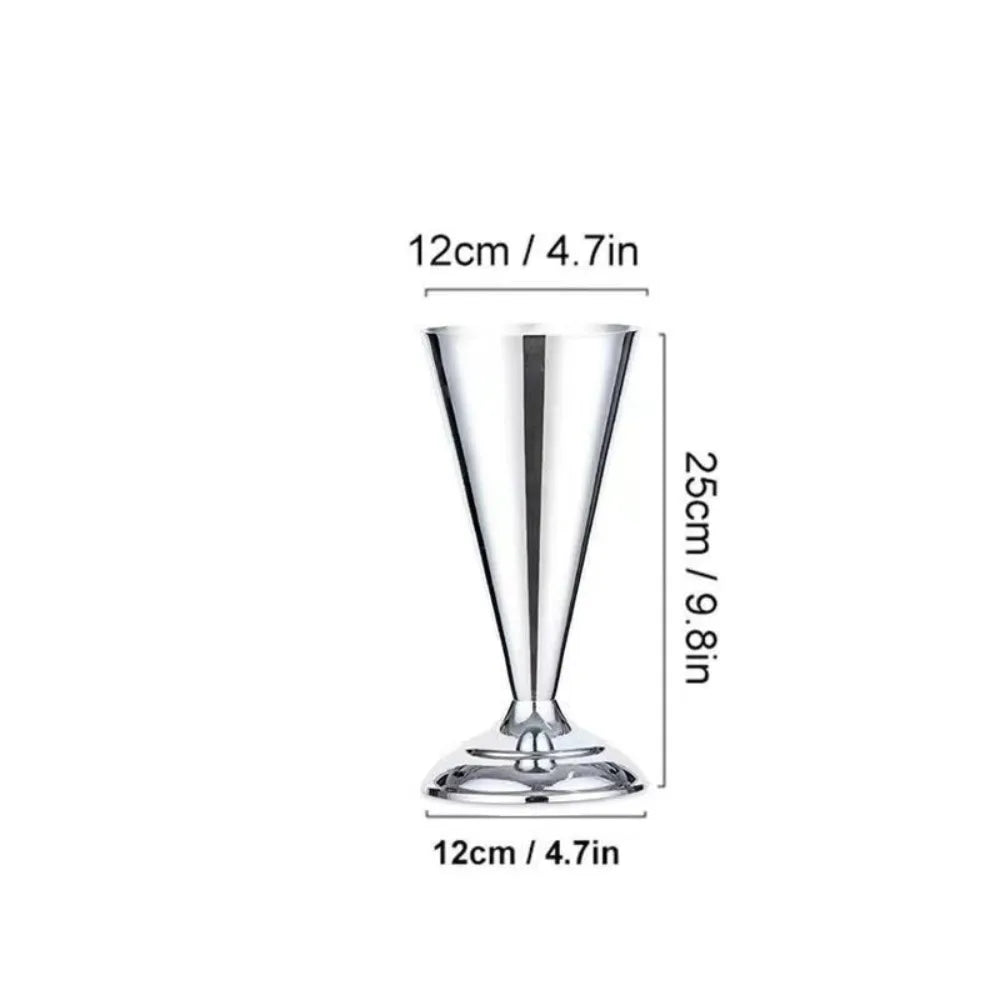 Golden Iron Flower Vase European Wedding Candle Holder Stand Decorative Flower Vase Richie's Silver S