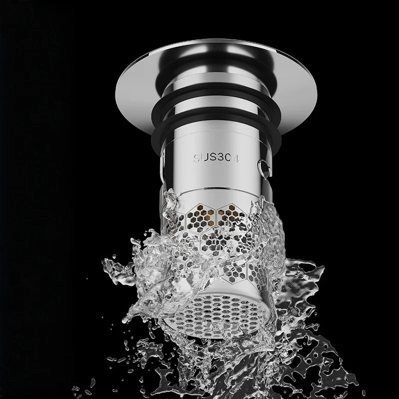 Stainless Steel Sink Drain Stopper & Hair Catcher Basket Sink Drain Stopper Richie's
