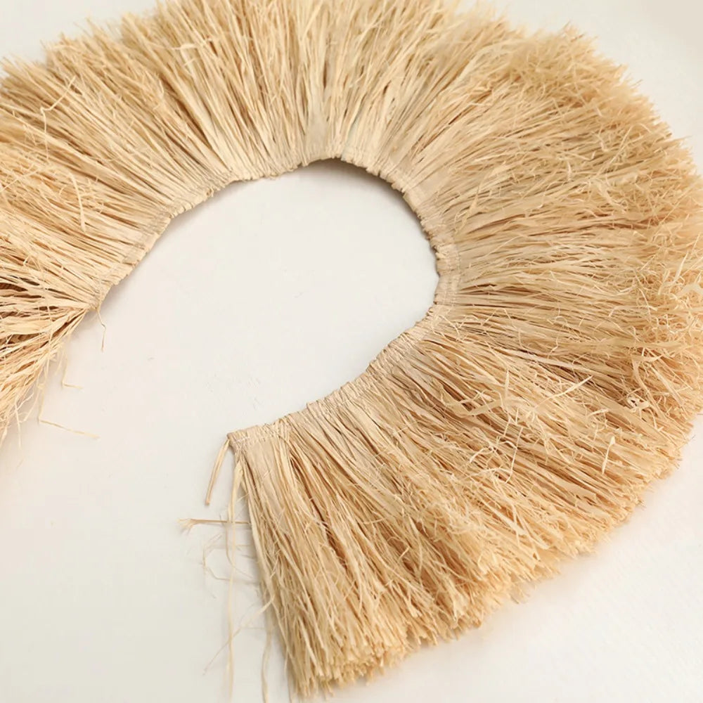 Raffia Grass Garland DIY Jute Fringe Trim Wedding Wall Decor Wedding Garland Trim Richie's