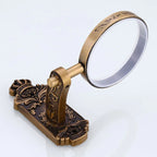 HOBHE Antique Brass Wall-Mounted Toilet Brush Holder Set Toilet Brush Holder Richie's