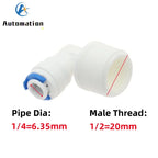 5Pcs RO Water Quick Elbow Fittings – 1/4" & 3/8" Tube Connectors Pipe Elbow Fittings Richie's