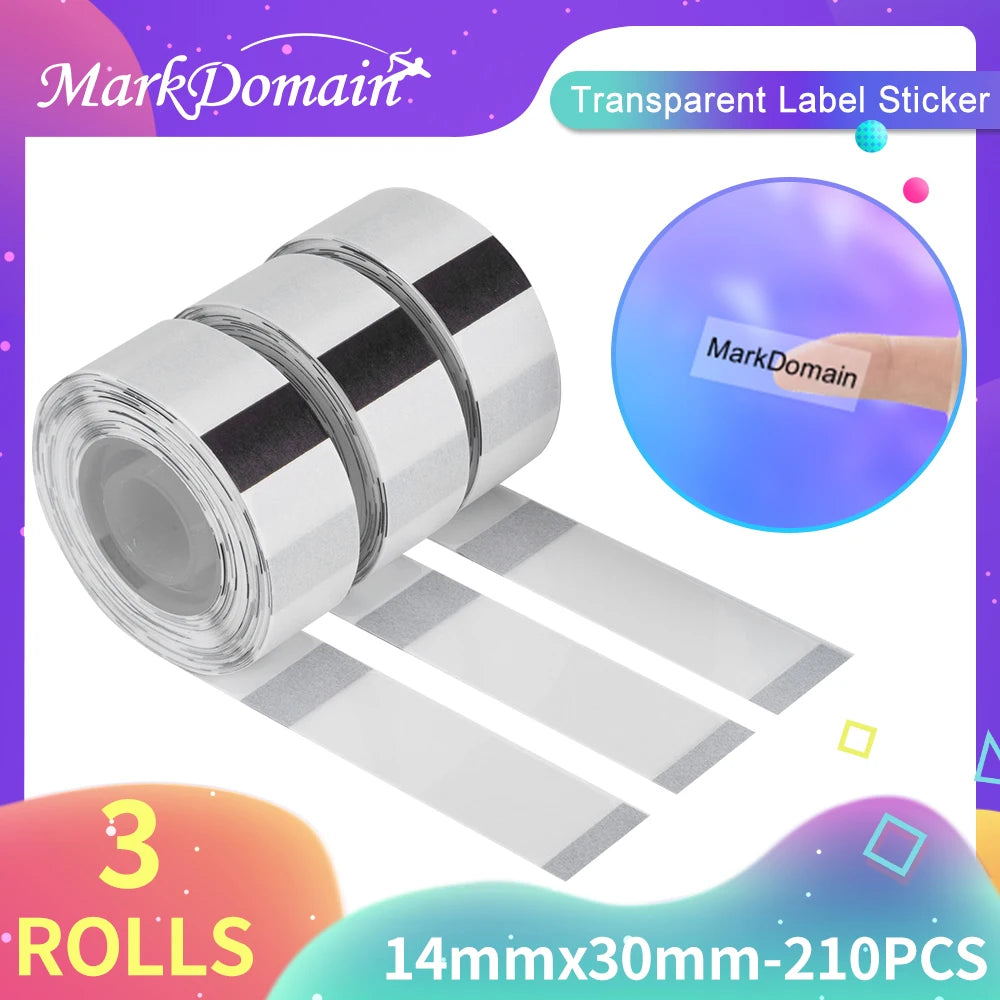 Phomemo D30 Thermal Label Paper – 3 Self-Adhesive Sticker Rolls Thermal Label Paper Richie's Trans Square 1430