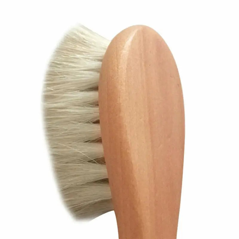 Newborn Baby Wooden Hairbrush & Wool Scalp Massager Comb Baby Hairbrush Comb Richie's