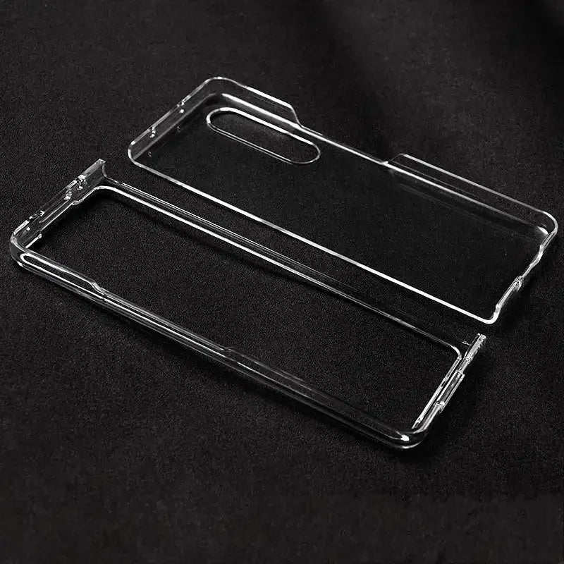 Samsung Galaxy Z Fold 8/7/6/5/4/3 Transparent Hard PC Case Phone Bumper Case Richie's For Z Fold 3