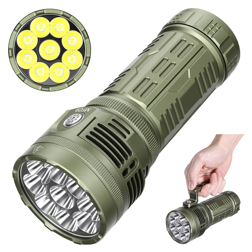 Astrolux MF09 26000LM LED Flashlight 600M Range + Cooling Fan High-Lumen LED Flashlight Richie's