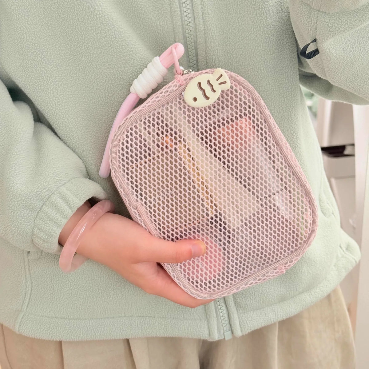 Mesh Cosmetic Bag Transparent Travel Makeup Organizer Pouch Cosmetic Organizer Bag Richie's