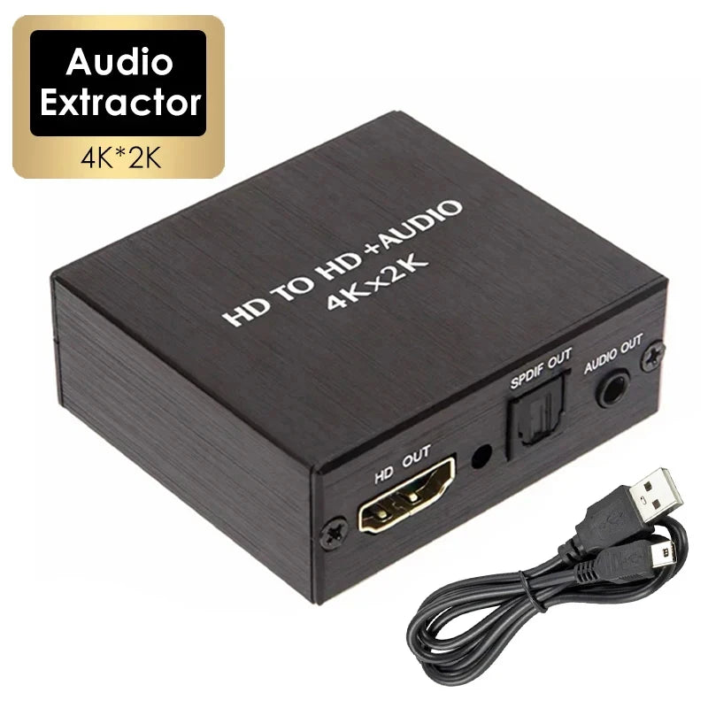 4K HDMI Audio Extractor SPDIF Optical & 3.5mm Stereo Output HDMI Audio Extractor Richie's Default Title
