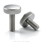 5pcs Stainless Steel Knurled Thumb Screws M3 M4 M5 Flat Head Thumb Screws Richie's