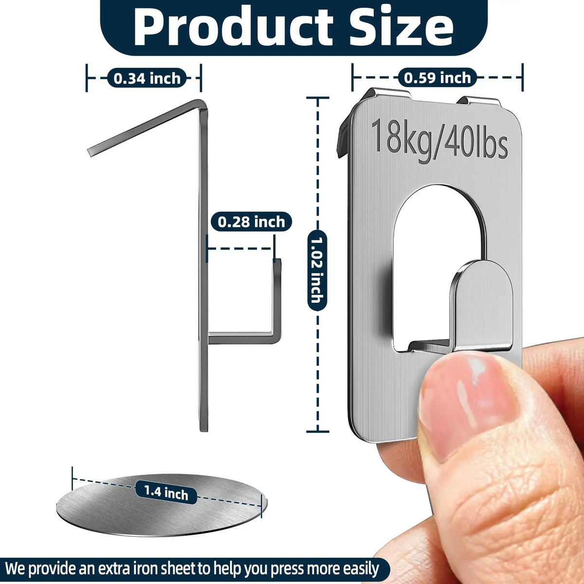 Claw Picture Hangers for Drywall – Heavy Duty 40 Lb Hooks Picture Wall Hangers Richie's