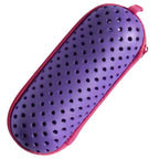 EVA Swim Goggle Case with Clip & Drain Holes | APWIKOGER Swim Goggle Case Richie's Purple