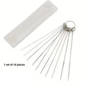 10-Pc Stainless Steel Shower Head Nozzle Cleaning Needle Set Shower Cleaning Brush Richie's 1 Set