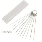 10-Pc Stainless Steel Shower Head Nozzle Cleaning Needle Set Shower Cleaning Brush Richie's 1 Set