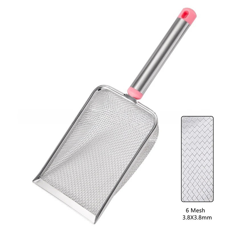Stainless Steel Fine Mesh Cat Litter Scoop – Non-Stick & Durable Cat Litter Scoop Richie's 3.8X3.8mm Pink