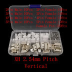JST Connector Kit – Multi-Pitch Male & Female Housing Terminal Set Connector Terminal Kit Richie's XH 2.54mm Vertical