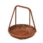 Plastic Rattan Handheld Serving Basket – Round & Rectangle Serving Basket Richie's Large Round